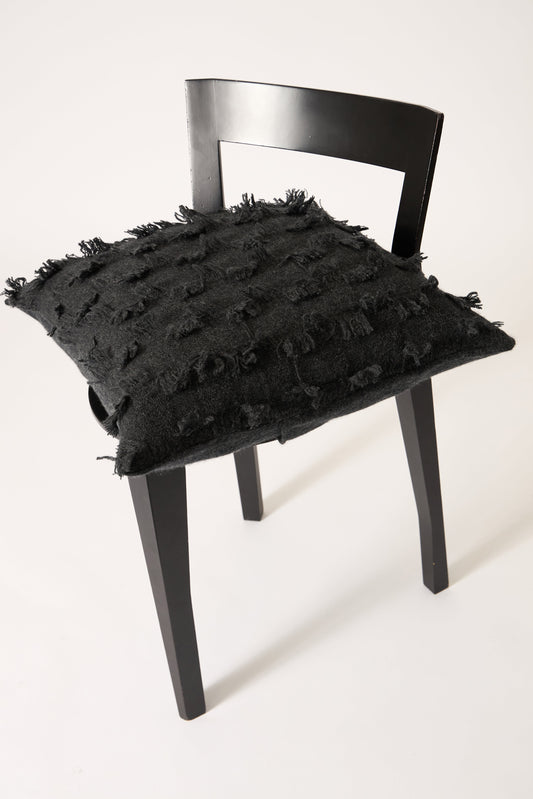 Seren Cushion Cover in Charcoal