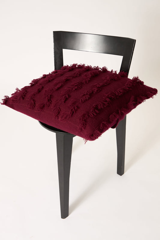 Seren Cushion Cover in Wine